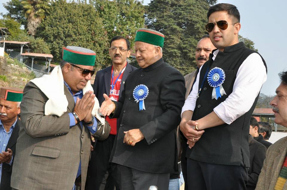 Piyush Rana Jee with Virbhadra Singh Jee